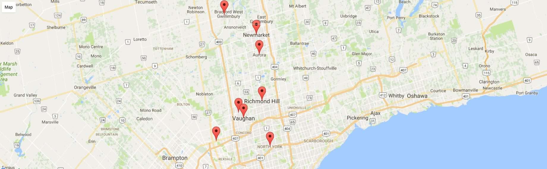 Speech Link Service Areas